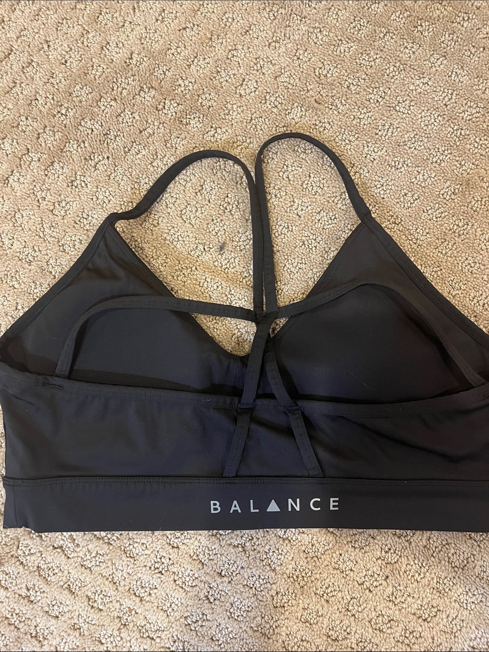 Balance sprot bra Women’s Black Strappy Comfort Bralette - Picture 2 of 2